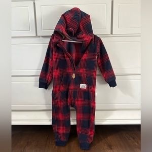 Carters plaid bear outfit